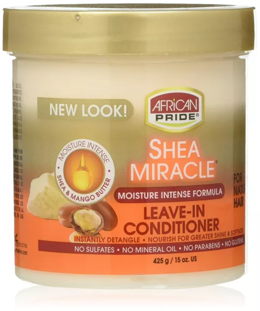 African Pride Shea Butter Moisture Intense Miracle Leave in Conditioner 425g