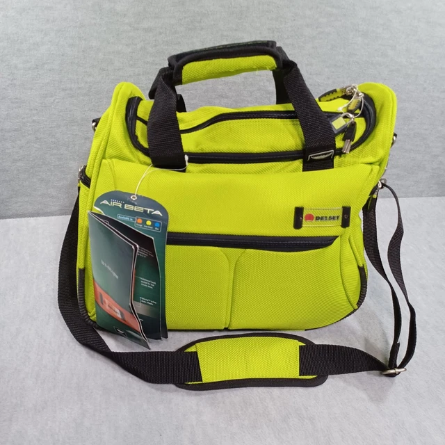 Delsey Air Beta Carry On Luggage Overnight Tote Bag Green Lightweight Lock & Key