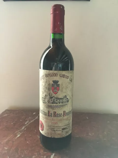 Vin Saint Emilion Grand Cru Château La Rose Pourret 1995 noté 18/20