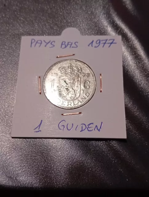 Pièce De Monnaie De  1 Guiden Pays-Bas  TB