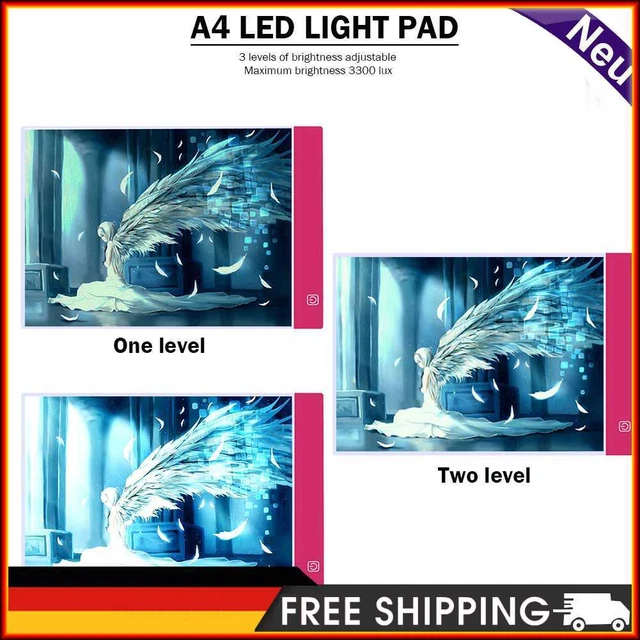 DiamondDIY pintura A4 LED almohadilla de luz LED tablero de dibujo tablero de copia juego de herramientas