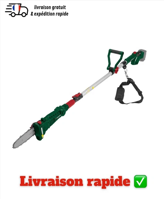 Élagueuse Sur Perche Sans Fil Pour Makita 18 V Batterie, 12 Pouces Mini Tronçonneuse Sans Fil Avec Moteur Brushless, Perche Élagueuse Télescopique Électrique, 6300 Tr/min, Extension Jusqu'à 32,5 Cm