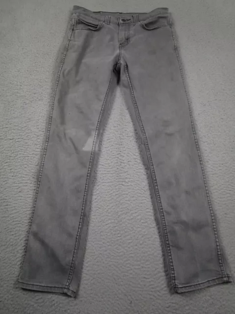 Levis 511 Jeans Mens 30x32 Gray  Denim Distressed Slim Fit Pockets Cotton Blend