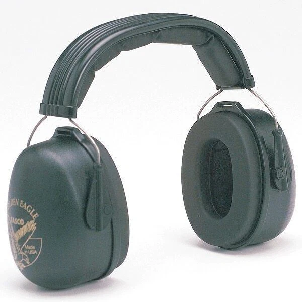 TASCO Over-the-Head Ear Muffs, 29 dB, Golden Eagle, Black 2950