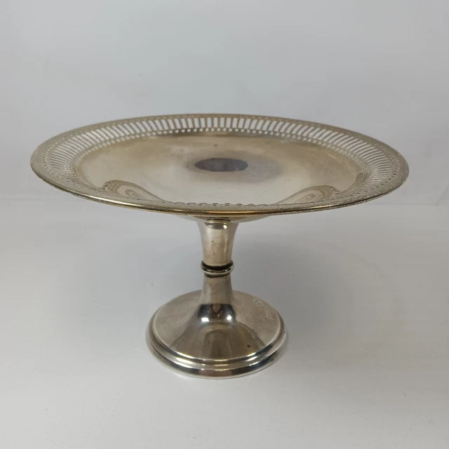 Antico Piatto Pasticceria Argento Sterling 1907 110,4 g Altezza 8,2 cm - 250