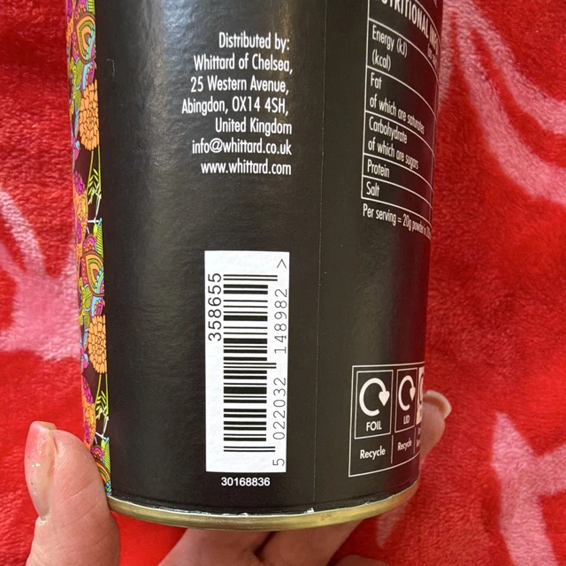 Sticky Run WHITTARD OF CHELSEA Sticky Toffee Pudding White Hot Chocolate 350g Tin ...