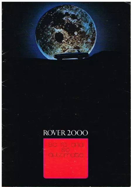 Rover P6 2000Sc , 2000Tc & 2000 Auto Original 1970 Factory Uk Sales Brochure