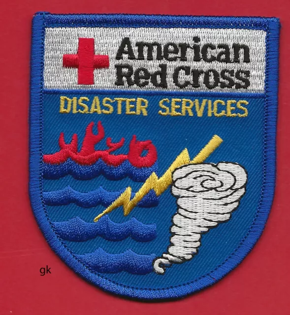 American Red Cross   Disaster Services  Fire Hurricane Shoulder Patch