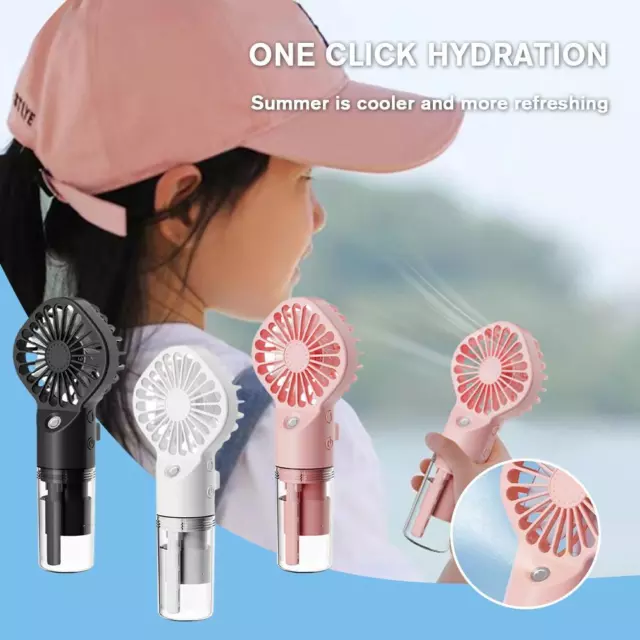 Spray Fan Mini Handheld Small USB Rechargeable Portable Fan Spray Humidifie Y7N3 2