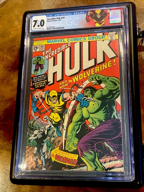 Incredible Hulk #181 CGC 7.0 1st Wolverine Custom Label - Deadpool 3! Marvel MCU
