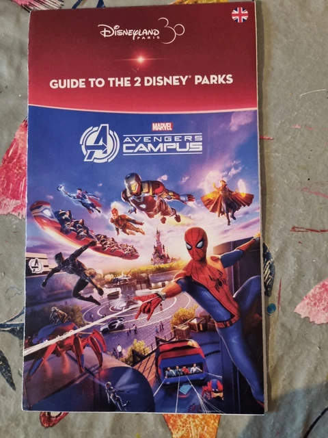 Disneyland Paris Paper Park Map 2022. (Disney No Longer Printing)