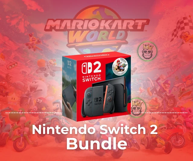NINTENDO Switch 2 Mario Kart World Bundle Game - Ready To Ship In-hand ...