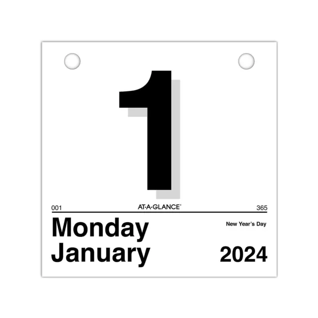 2025 ATAGLANCE TODAY Is 6" x 6" Daily Wall Calendar Refill White