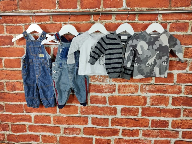 Baby Boys Bundle Age 0-3 Months Next Mothercare Jean Dungaree Cardigan Tee 62Cm