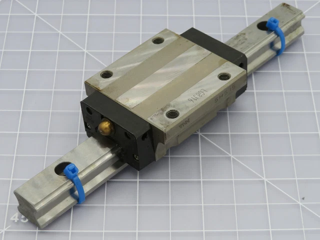 THK SHS15 LG8J16 Linear Bearing Blocks on a 6.5 in Rail T188983