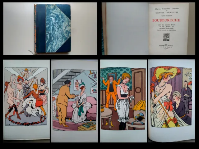 1929 Boubouroche Par Courteline. Aquarelles et dessins de Joseph Hemard. In-8 .!
