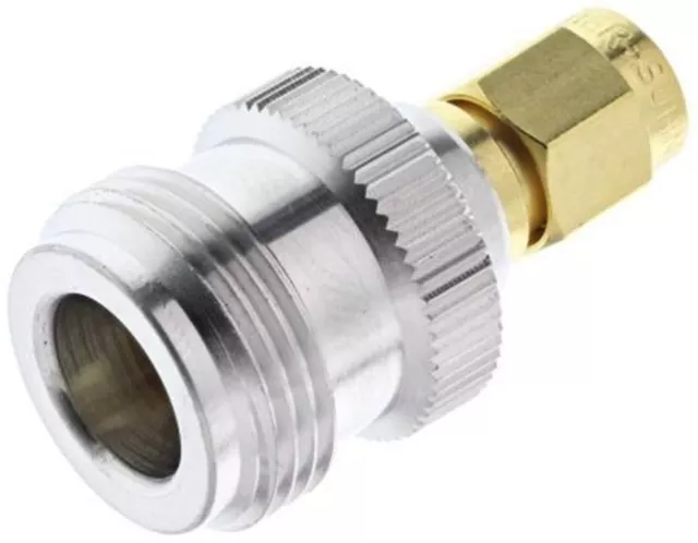 Straight 50Î© RF Adapter SMA Plug to Type N Socket 0 â 18GHz