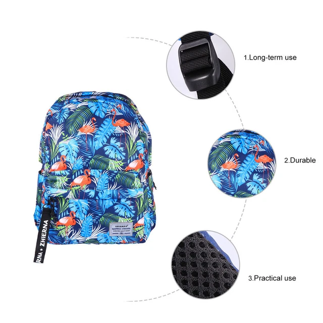 School Bag Backpack Mochila De Viaje Travel Bookbag Pearlescent 10
