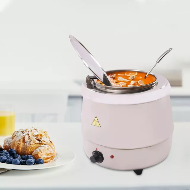 10L Soup Kettle Warmer Buffet School Canteen Home Coffee Cooker Pot Removable US