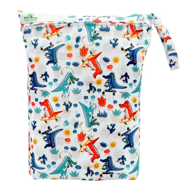 Reusable Multiuse Wet Bag For Cloth Nappy/Diaper Swimmers Sporty Croc
