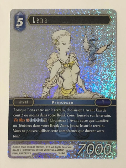 CARTE FINAL FANTASY FFTCG Lena Foil Holo 3-144L FR