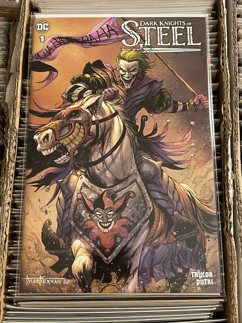 DARK KNIGHTS OF STEEL #1 TYLER KIRKHAM JOKER HORSEBACK VARIANT COVER 2021 dc