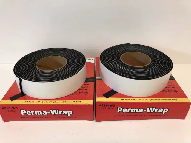 55' Nu-Calgon Perma-Wrap 1/8"X2" Premium Foam Insulation Tape 4218-W3