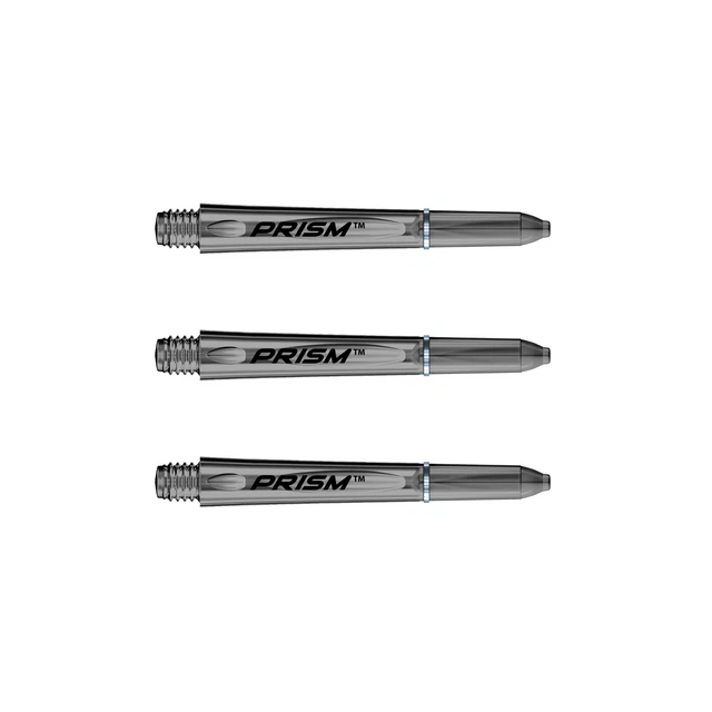 WINMAU Prism Force Dart-Schäfte – 10 Sets (30 Stück) Aus Polycarbonat, Schwarz, Robust