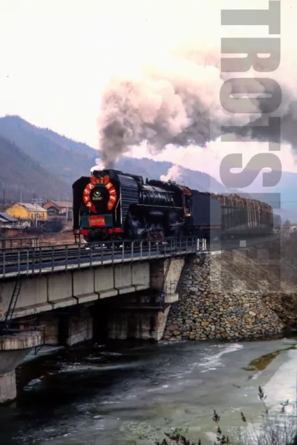 35mm Slide CR China Chinese Railways Steam Loco QJ 6942 Langxiang 1989 Original