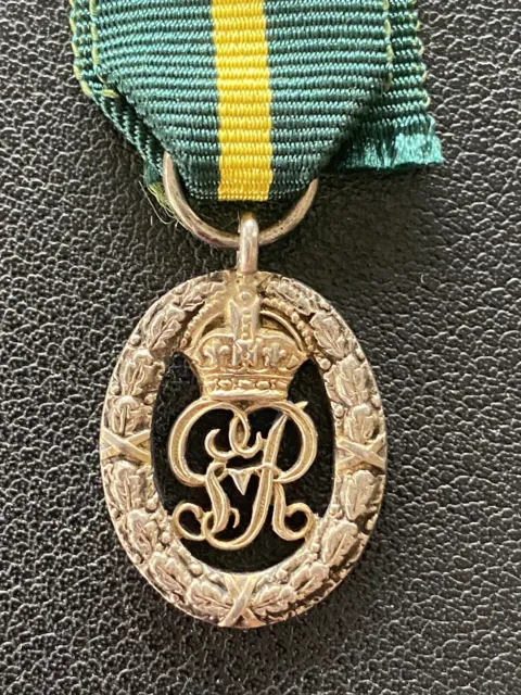 British WW1 Territorial Decoration, George V Miniature Medal