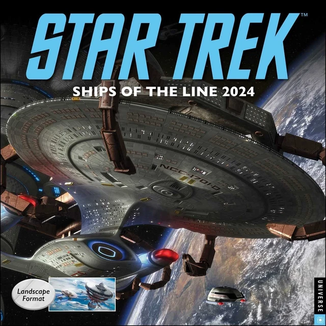 STAR TREK SHIPS Of The Line 2024 Wall Calendar Brand New343635 15