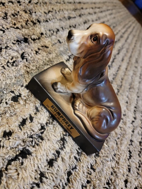 Vintage MC Humphrey The Last If The Big Spenders Dog Bank Ceramic 5.5" Tall
