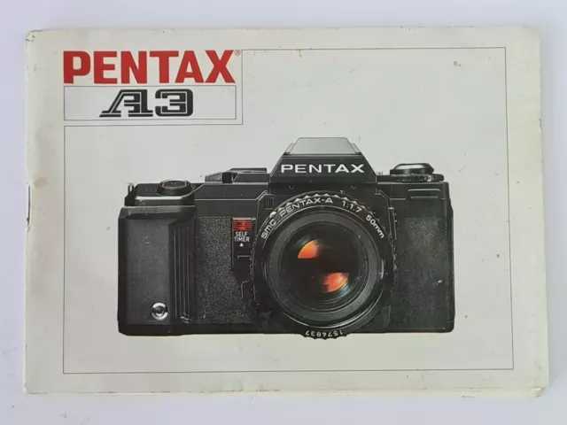 Pentax A3 Original Camera Instructions Operations Manual, German