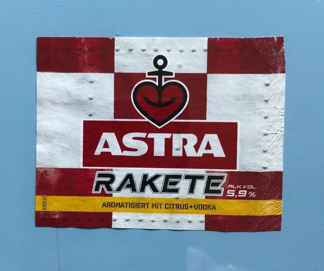 BIERETIKETT - BEER Label , Brauerei HOLSTEN , Astra Rakete , Hamburg ...