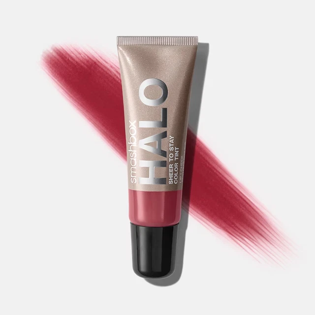 Smashbox Halo transparente para quedarse crema mejilla + tinte de color de labios - granada 0,34 oz
