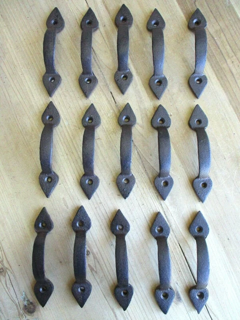 15 Rustic Gate Drawer Handles Long Pulls Door Restoration Kitchen Cabinet 4 3/4"