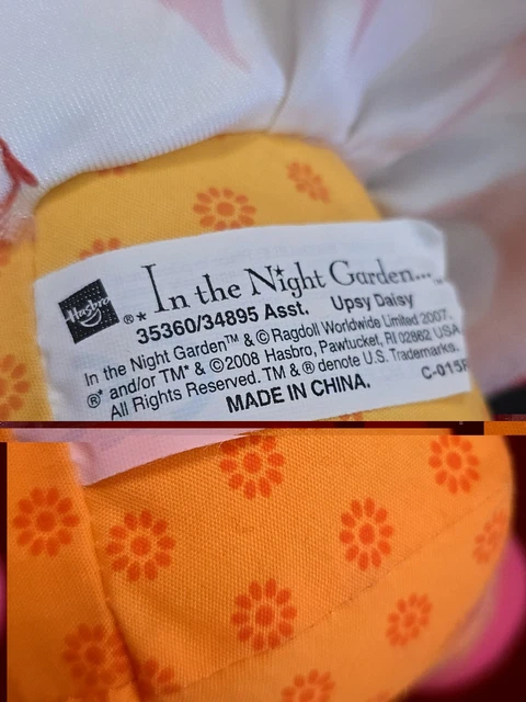 IN THE NIGHT Garden Upsie Daisy Cbeebies Keyring Soft Toy Plush Stuffed in-the-night-garden-upsie-daisy-cbeebies-keyring-soft-toy-plush-stuffed