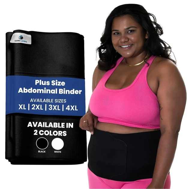 PLUS SIZE ABDOMINAL Binder Post Surgery Tummy Tuck & Postpartum Belly ...