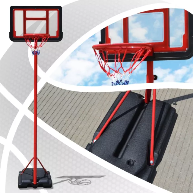 Basketballkorb Basketballständer Basketballanlage Ständer Brett verstellbar 210
