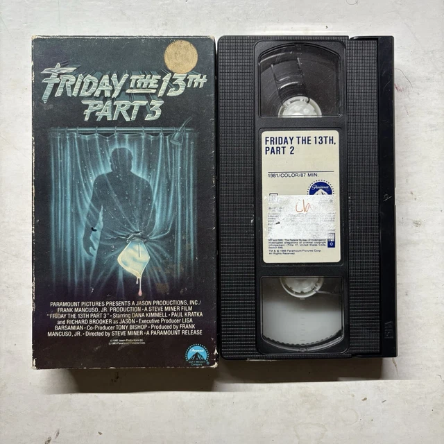 FRIDAY THE 13TH Part 3 VHS 1982 Paramount Gateway 80s