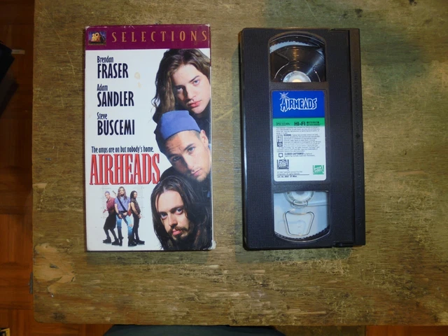 AIRHEADS (VHS, 1994) Brendan Fraser, Adam Sandler, Steve Buscemi ...