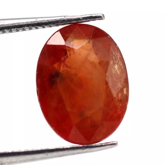 Thaïlande Naturel Orange Saphir à Facettes Coupe Ovale 2.08 Carat Desseré Gemme