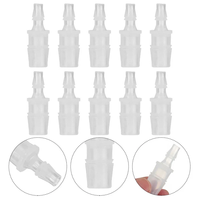 10 Pcs Réducteur De Tuyau Cannelé Adaptateur Raccord En Plastique Filetage Mâle