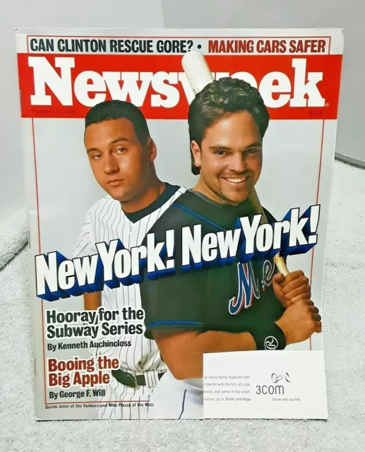 Newsweek October 30 2000 Derek Jeter Yankees Mike Piazza Mets