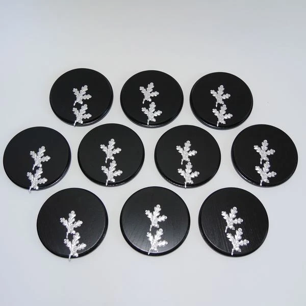 10 X Placa de Jabalí Tablero Keiler Escudo de Trofeo Redondo Oscuro AF15cm 20X