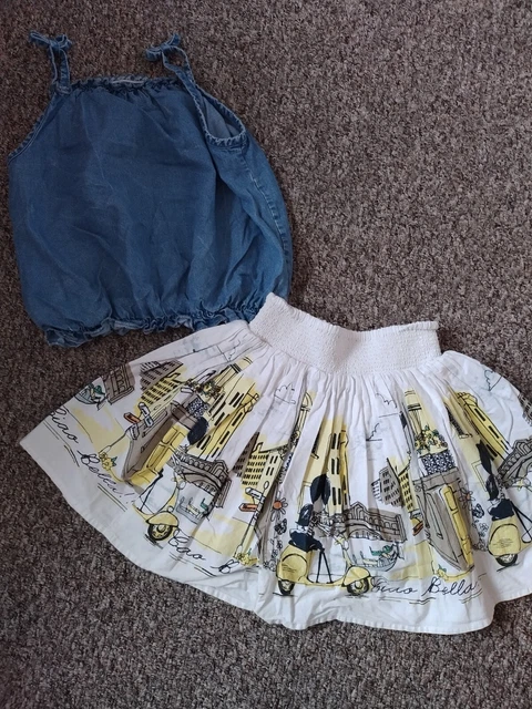 Girls Outfits Bundle Tops And Skirts Next,TU, George 4-5 Years 3