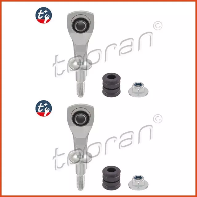 2 x TOPRAN KOPPELSTANGE PENDELSTÜTZE STABILISATOR SET HINTEN FORD 3837650