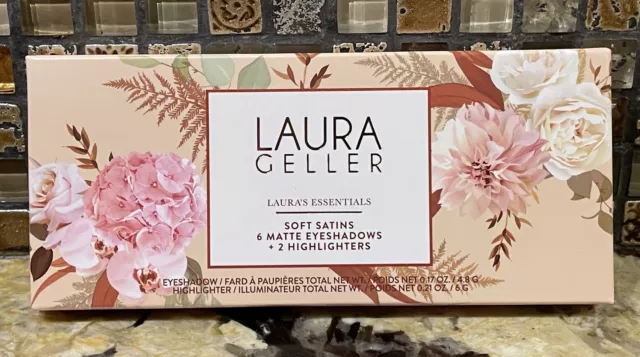 Laura Geller Laura’s Essentials Soft Satins 6 Eyeshadows 2 Highlighters Palette