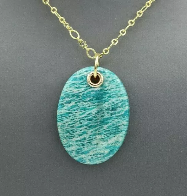 Amazonite Ciondolo Guarire Pietra Naturale Pietra Collana Amazonite (#3)