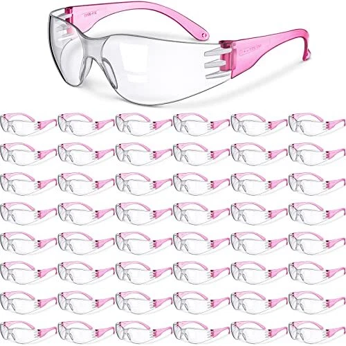 48 Pcs Safety Glasses One Size Safety Eyewear Eye Protection Goggles with Cle...